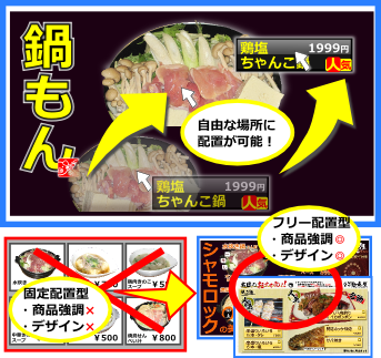 当機（セルフ）はフリーレイアウト設計